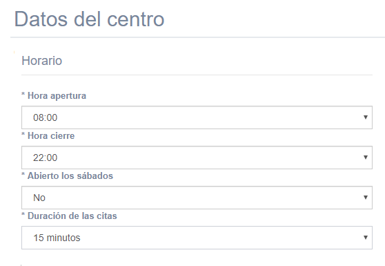 actualización centros